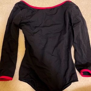 Mariia Small Black 3/4 Sleeve Leotard